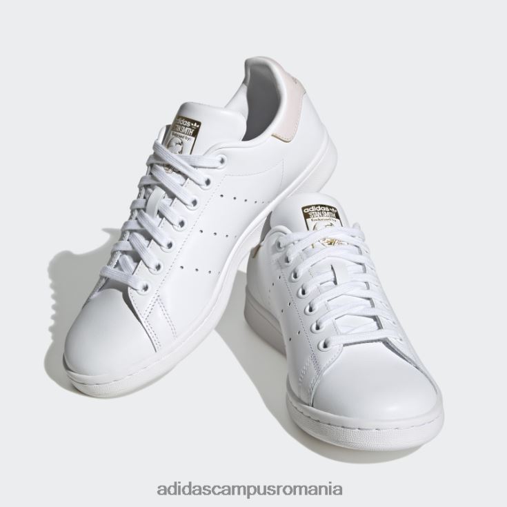 adidas campus romania pantofi stan smith roz fierbinți femei alb/roz/auriu metalic J266N215899