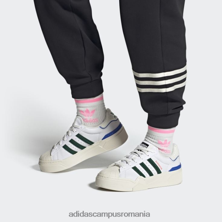 adidas campus romania pantofi superstar albi excelenti 2b femei alb/verde închis/regal J266N28380