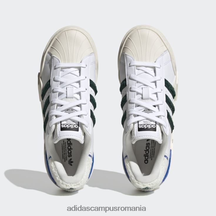 adidas campus romania pantofi superstar albi excelenti 2b femei alb/verde închis/regal J266N28380