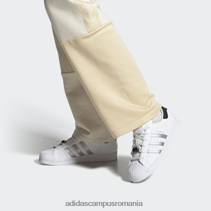 adidas campus romania pantofi superstar argintii femei alb/argintiu/negru J266N215927