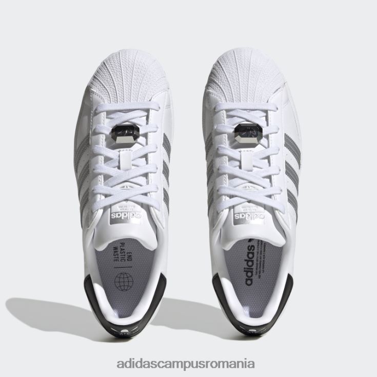 adidas campus romania pantofi superstar argintii femei alb/argintiu/negru J266N215927