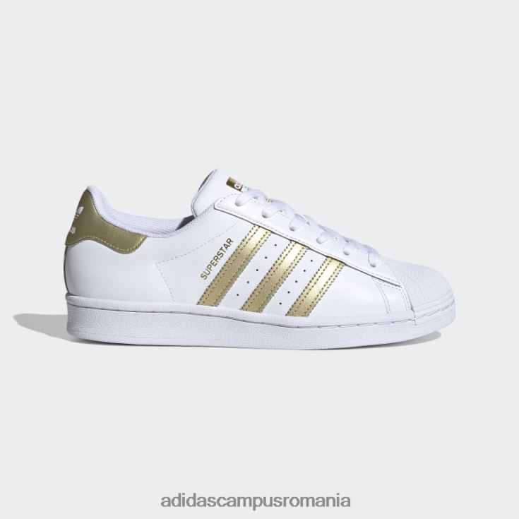 adidas campus romania pantofi superstar aurii metalizat elegant femei alb/auriu metalic J266N22072