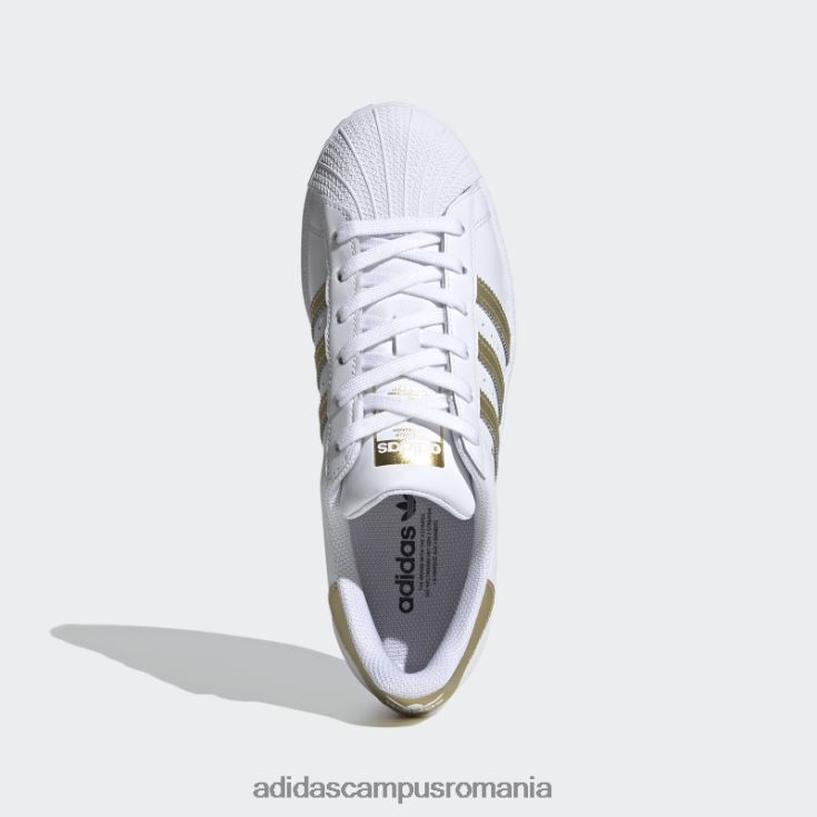 adidas campus romania pantofi superstar aurii metalizat elegant femei alb/auriu metalic J266N22072