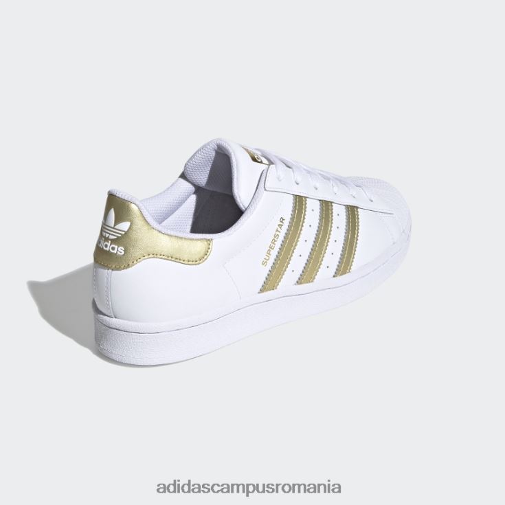 adidas campus romania pantofi superstar aurii metalizat elegant femei alb/auriu metalic J266N22072