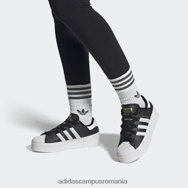 adidas campus romania pantofi superstar excelenti negri femei negru/alb/auriu metalic J266N28324