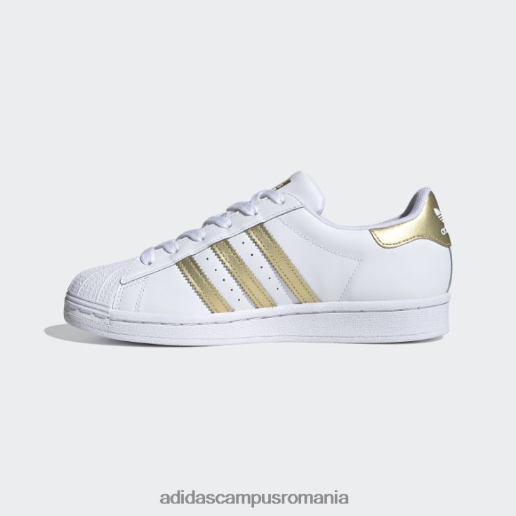 adidas campus romania pantofi superstar moda metalica aurie femei alb/auriu metalic J266N28495