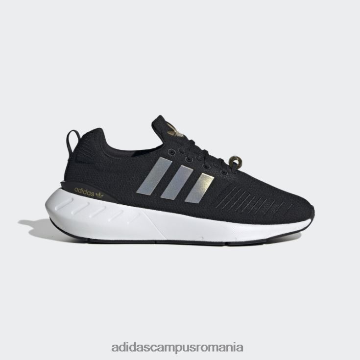 adidas campus romania pantofi swift run 22 aurii metalizat femei negru/auriu metalic/alb J266N22143