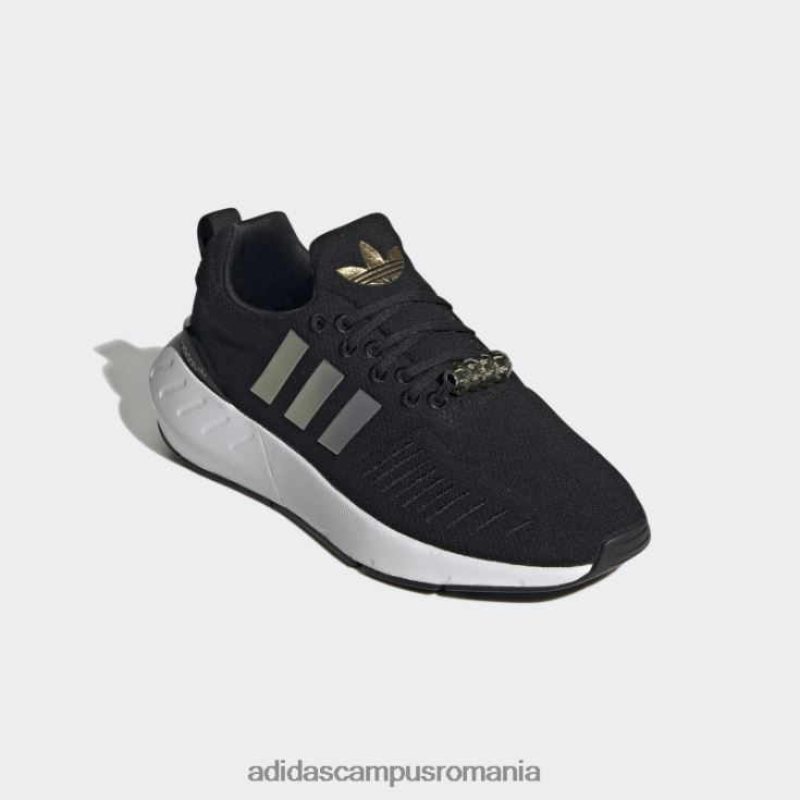 adidas campus romania pantofi swift run 22 aurii metalizat femei negru/auriu metalic/alb J266N22143
