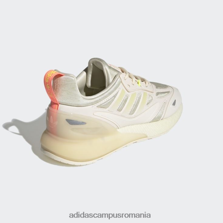 adidas campus romania pantofi zx 2k boost 2.0 bej nisip femei alb/bej nisipos/argintiu J266N216219