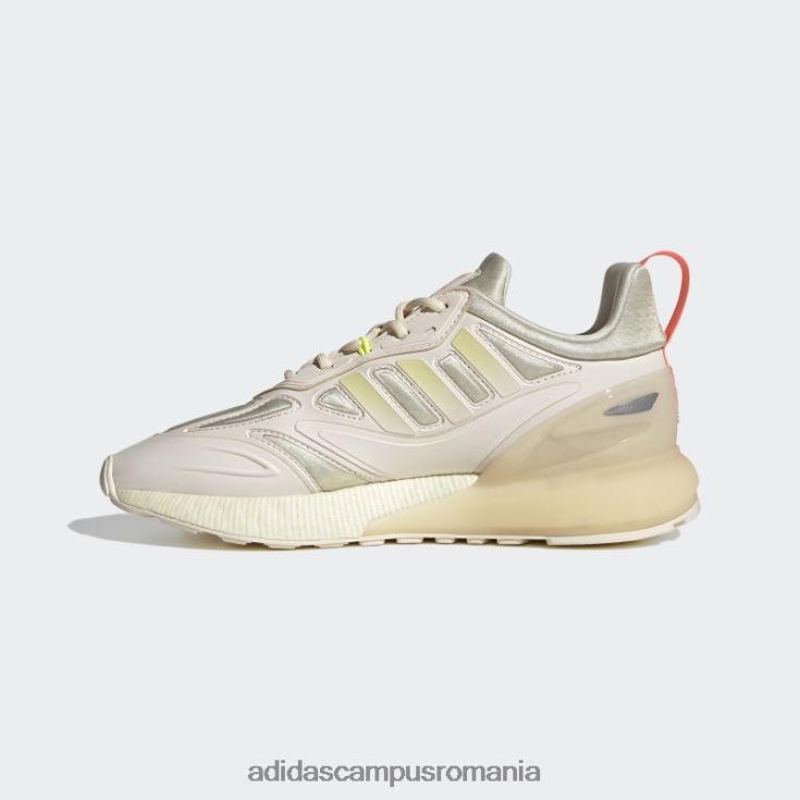 adidas campus romania pantofi zx 2k boost 2.0 bej nisip femei alb/bej nisipos/argintiu J266N216219
