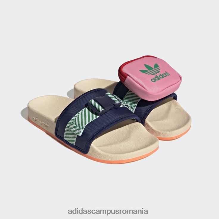 adidas campus romania pouchylette slides night sky femei cer de noapte/portocaliu/roz J266N216309