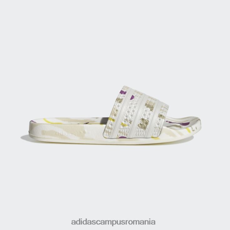 adidas campus romania tobogane albe adilette thebe magugu femei alb negru J266N216265