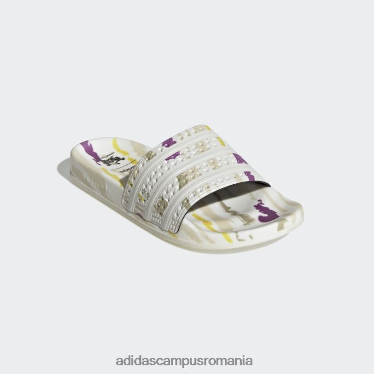 adidas campus romania tobogane albe adilette thebe magugu femei alb negru J266N216265