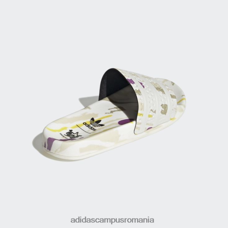 adidas campus romania tobogane albe adilette thebe magugu femei alb negru J266N216265