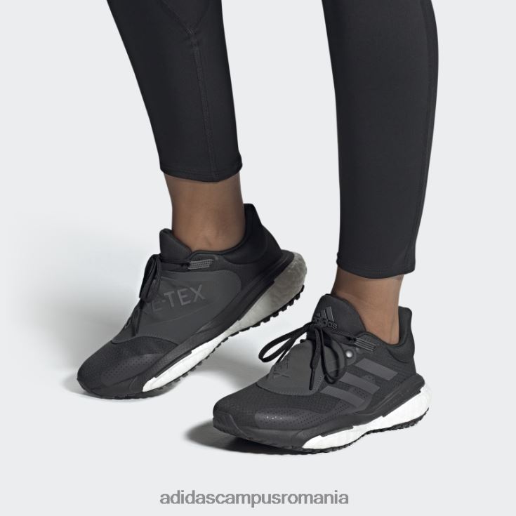 adidas campus romania carbon solar glide 5 gore-tex pantofi de alergare moda femei negru/gri/carbon J266N222099