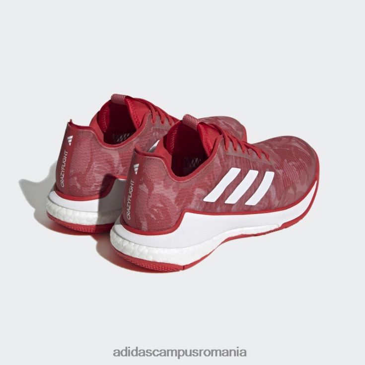 adidas campus romania crazyflight pantofi roșii adidas femei rosu alb J266N222362