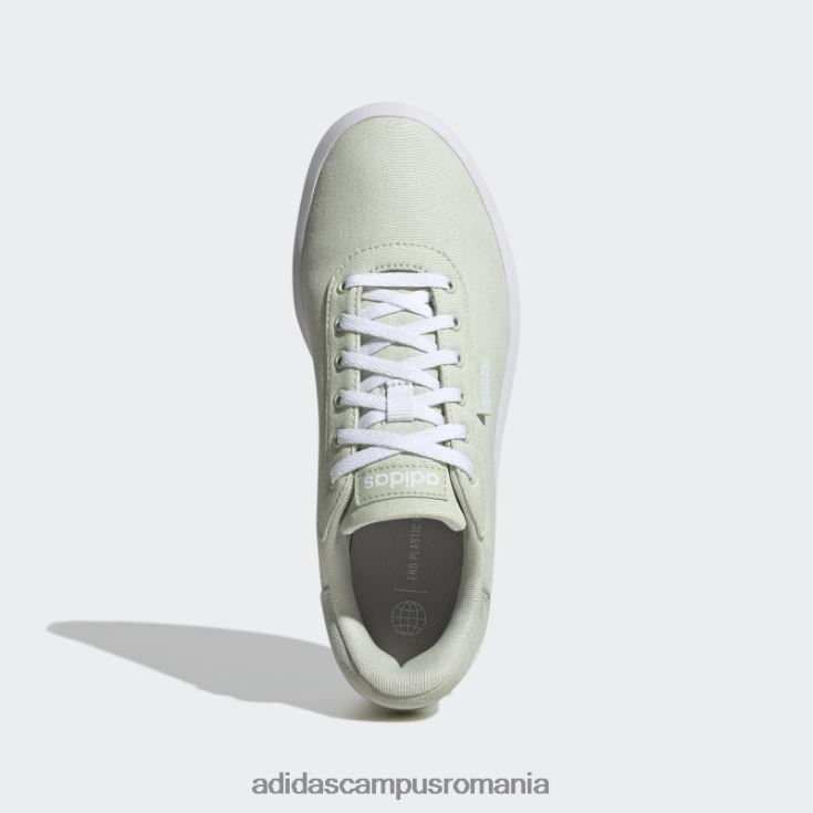 adidas campus romania curte platformă cln pantofi verzi adidas femei verde/alb/negru J266N221990