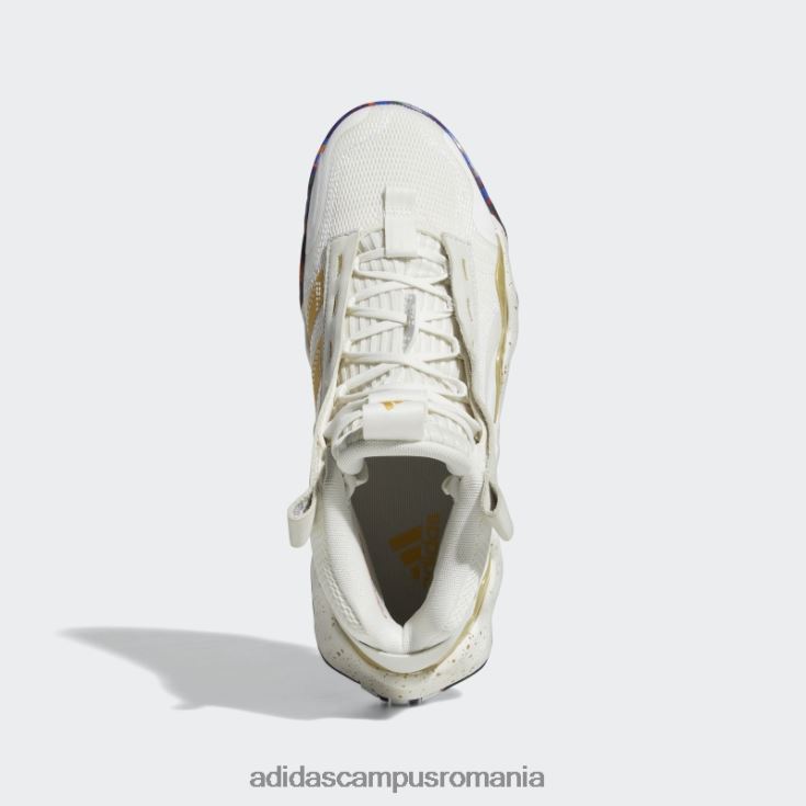 adidas campus romania expoziție b pantofi de baschet mijlocii albi femei alb/auriu metalic J266N222261