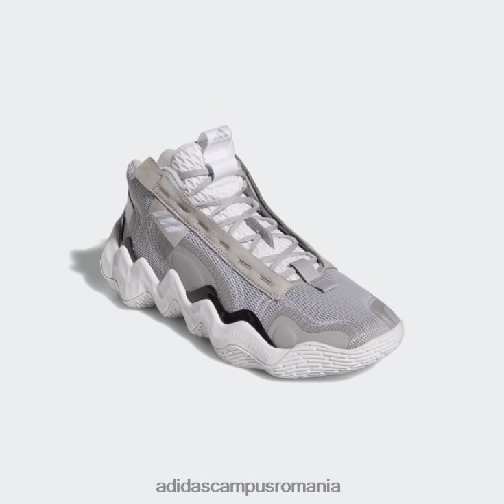 adidas campus romania expoziție b pantofi de baschet mijlocii gri femei gri/negru/alb J266N222327