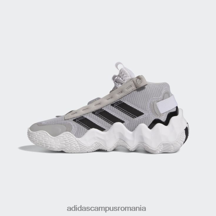 adidas campus romania expoziție b pantofi de baschet mijlocii gri femei gri/negru/alb J266N222327
