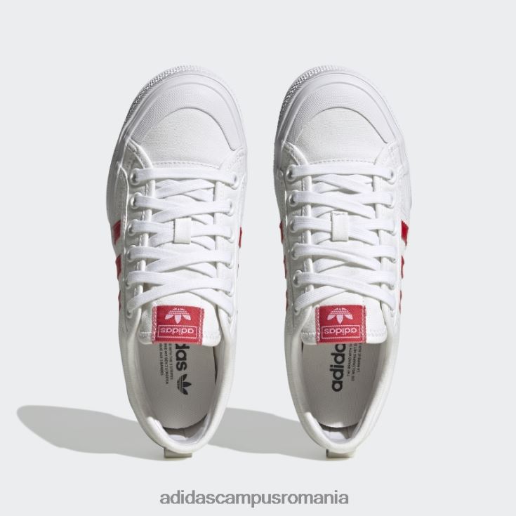 adidas campus romania nizza pantofi cu platformă stacojiu femei alb/stacojiu/negru J266N222091