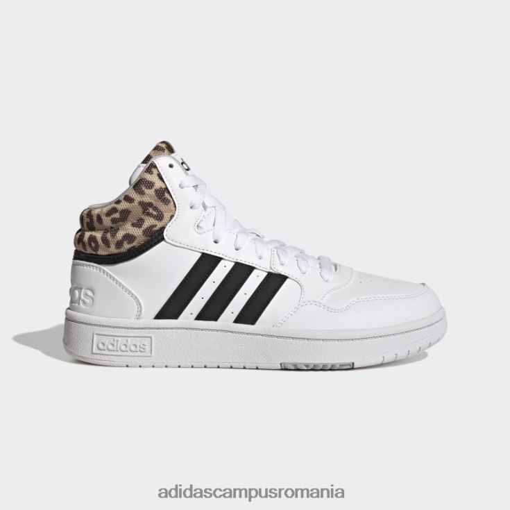 adidas campus romania pantofi adidas clasici mid hoops 3.0 albi femei alb/negru/gri J266N222179