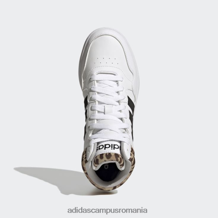 adidas campus romania pantofi adidas clasici mid hoops 3.0 albi femei alb/negru/gri J266N222179
