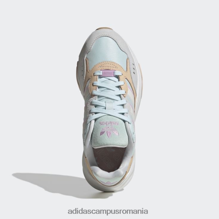adidas campus romania pantofi albaștri retropy f90 femei albastru/alb/portocaliu J266N221995