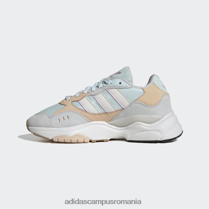 adidas campus romania pantofi albaștri retropy f90 femei albastru/alb/portocaliu J266N221995