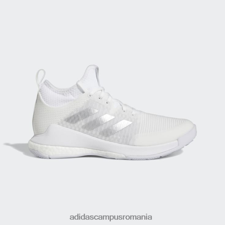 adidas campus romania pantofi albi crazyflight mid femei alb/argintiu/gri J266N222294