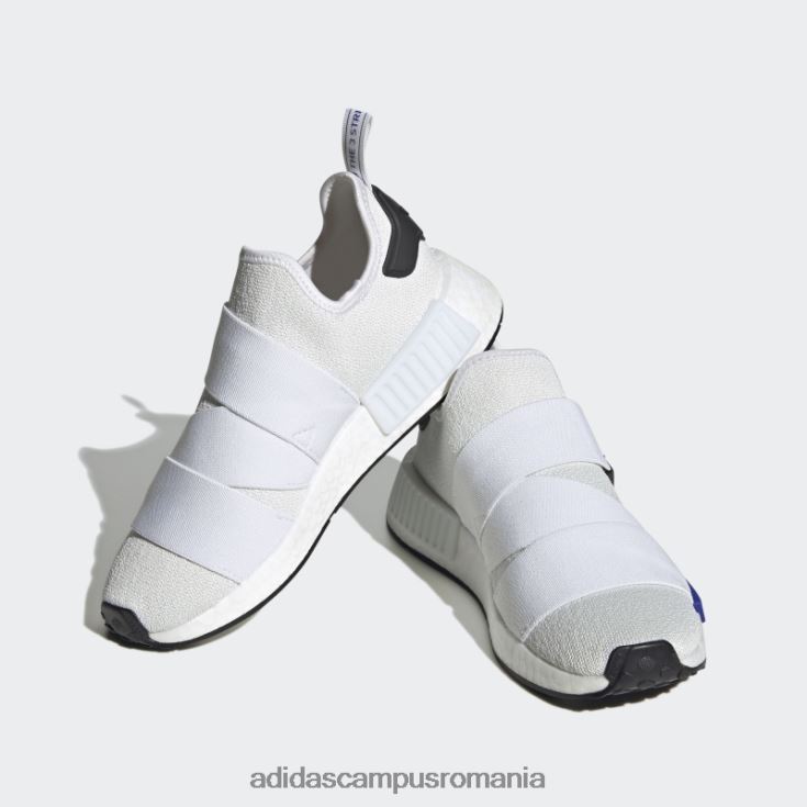 adidas campus romania pantofi albi cu curea nmd-r1 adidas femei alb/albastru/negru J266N222113