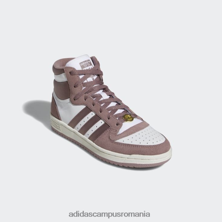 adidas campus romania pantofi albi de top zece rb femei alb/violet J266N222329