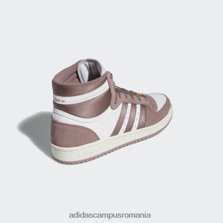 adidas campus romania pantofi albi de top zece rb femei alb/violet J266N222329