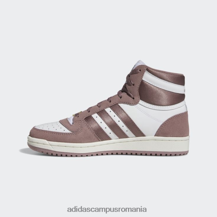 adidas campus romania pantofi albi de top zece rb femei alb/violet J266N222329