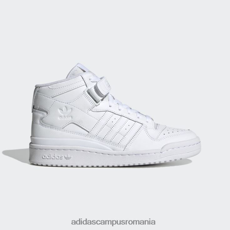 adidas campus romania pantofi albi forum mid eleganti femei alb J266N222157