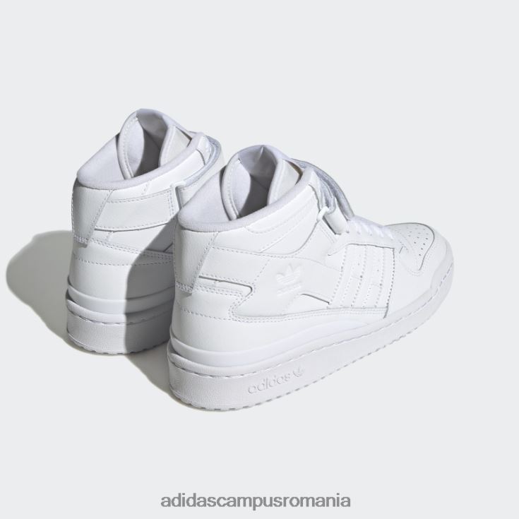 adidas campus romania pantofi albi forum mid eleganti femei alb J266N222157