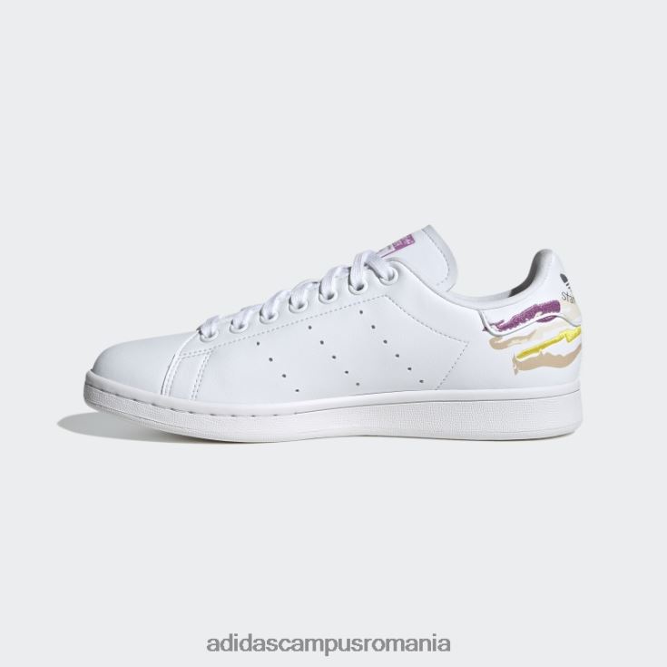 adidas campus romania pantofi albi stan smith thebe magugu adidas femei alb/liliac/argintiu J266N222281