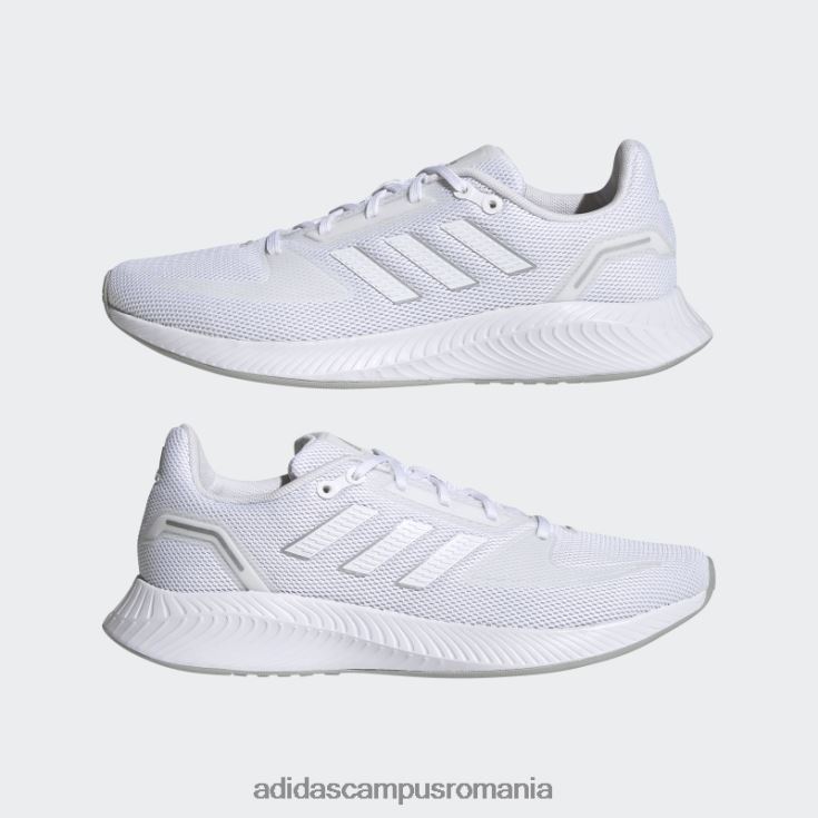 adidas campus romania pantofi alergare runfalcon 2.0 alb femei alb/argintiu J266N222081