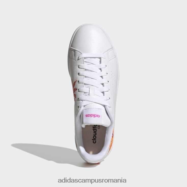 adidas campus romania pantofi avantaj albi femei alb/roz J266N222058