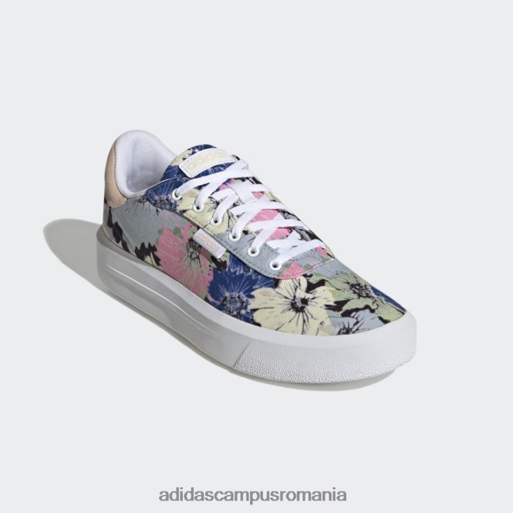 adidas campus romania pantofi cln platformă curte albă adidas femei alb/portocaliu J266N222059