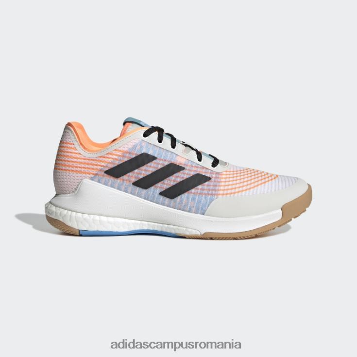 adidas campus romania pantofi crazyflight albi femei alb/negru/portocaliu fascicul J266N222351