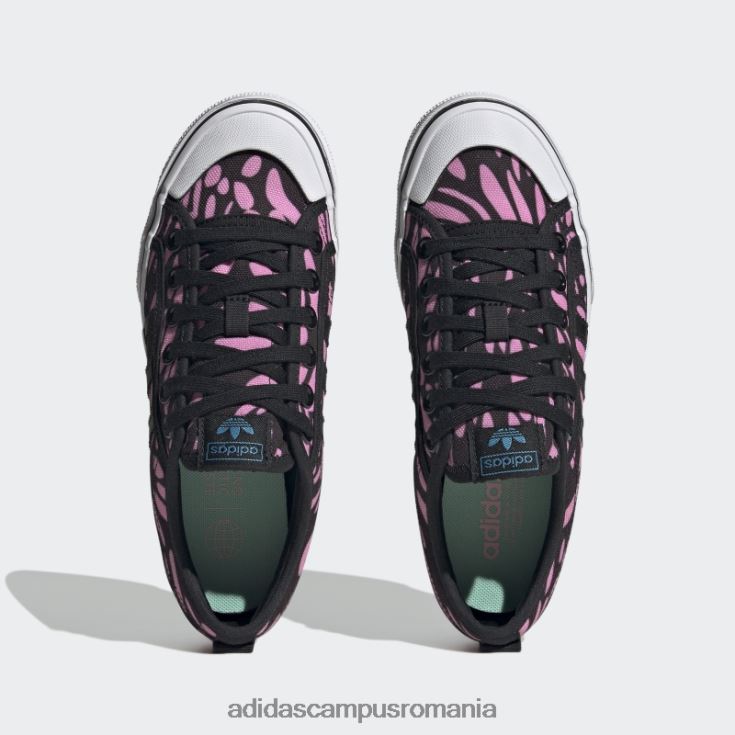 adidas campus romania pantofi cu platformă nizza negri femei negru J266N222237