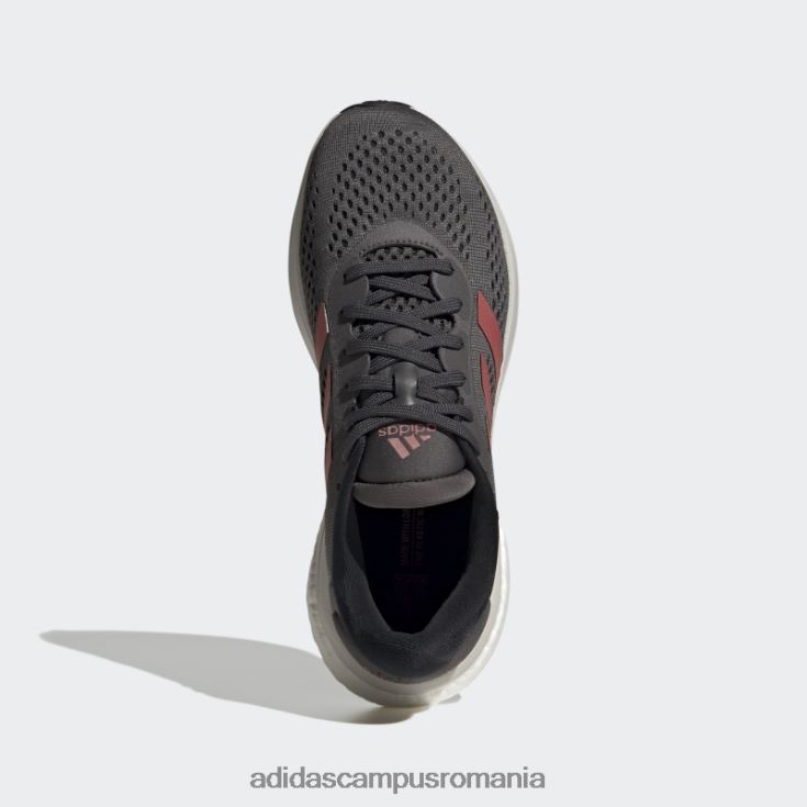 adidas campus romania pantofi de alergare supernova 2 gri femei gri/rosu/negru J266N222123