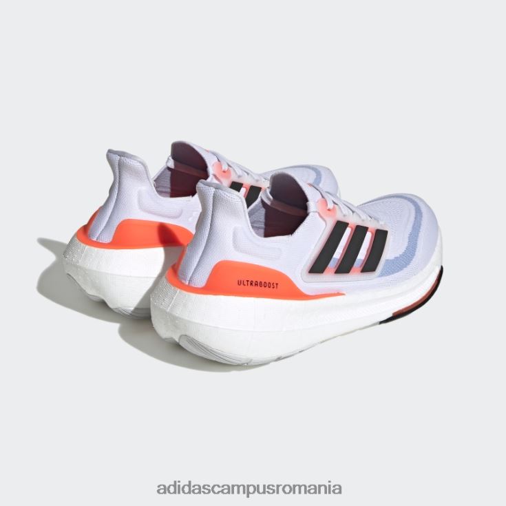 adidas campus romania pantofi de alergare ultraboost light alb femei alb/negru/rosu J266N221949