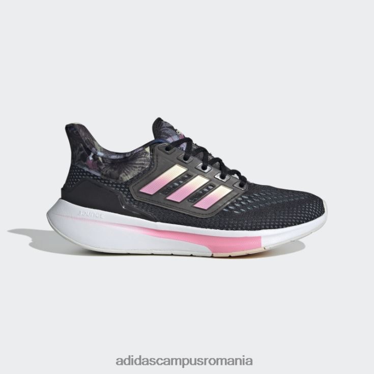 adidas campus romania pantofi de alergat negri eq21 run femei negru/portocaliu/roz J266N222001