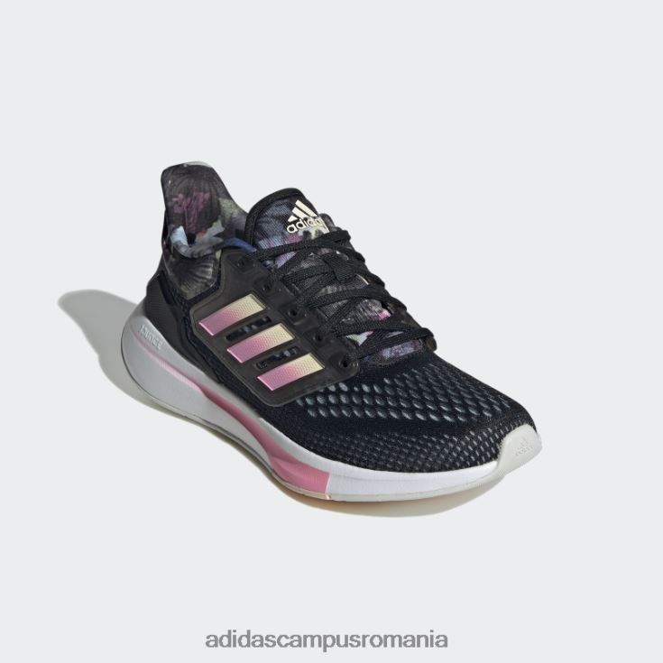 adidas campus romania pantofi de alergat negri eq21 run femei negru/portocaliu/roz J266N222001