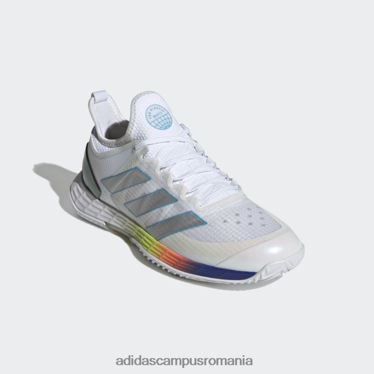 adidas campus romania pantofi de tenis cyan adizero ubersonic 4 femei alb/argintiu/cian J266N222191