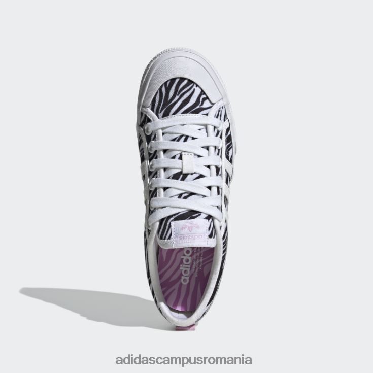 adidas campus romania pantofi negri cu platformă nizza femei alb/liliac/negru J266N222056