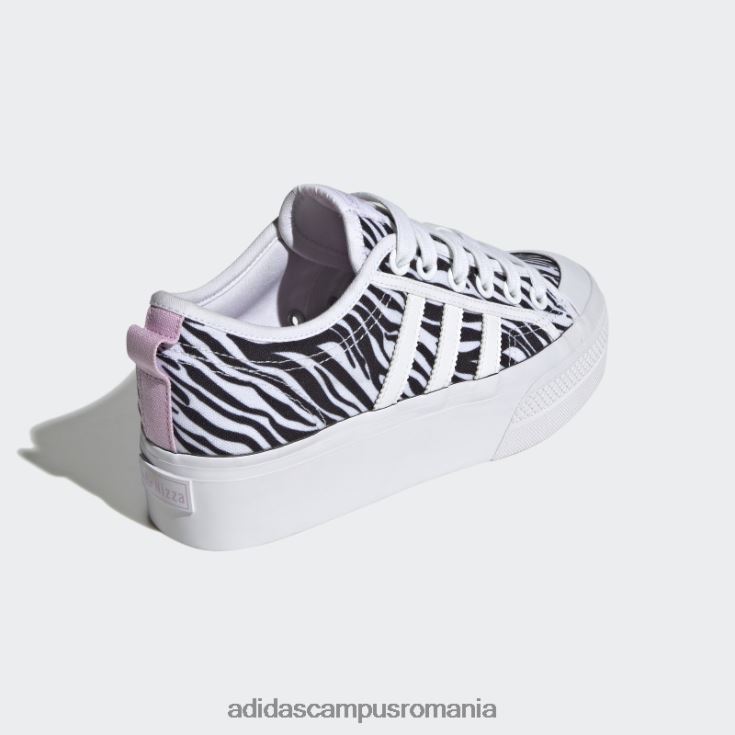 adidas campus romania pantofi negri cu platformă nizza femei alb/liliac/negru J266N222056