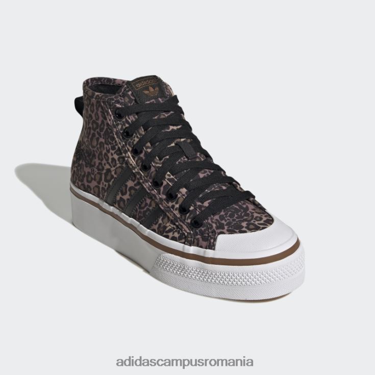 adidas campus romania pantofi negri cu platformă nizza medii femei negru/alb/maro J266N222096
